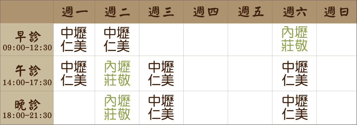 chenxuanrui0907 陳宣瑞醫師門診表